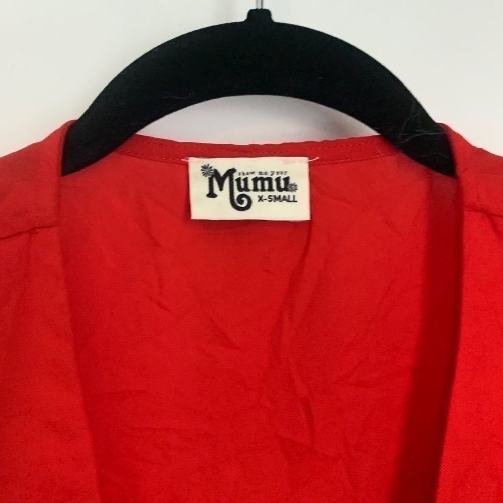 Show Me Your Mumu Wilson Tie Top in Bonfire Crisp (NWOT) - Picture 4 of 7